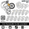 ADDICTED TOYS LOCKED - CAGE À PÉNIS EN MÉTAL AVEC VERROU ARGENT TAILLE S ADDICTED TOYS LOCKED
