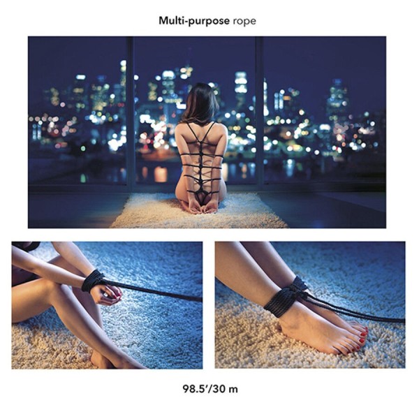 CALEXOTICS - CUERDA BDSM SCANDAL NEGRO 30 M CALEXOTICS - Oscilaci