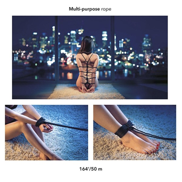 CALEXOTICS - CUERDA BDSM SCANDAL NEGRO 50 M CALEXOTICS - Cuerdas