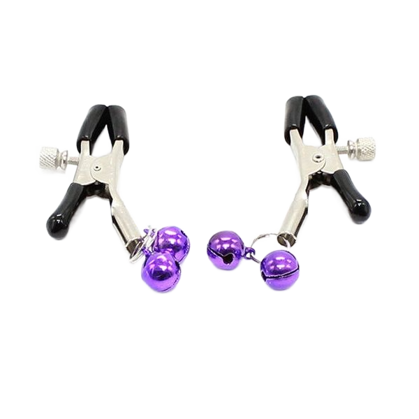 OHMAMA FETISH - Pinces à tétons AVEC CLOCHE LILAS OHMAMA FETISH