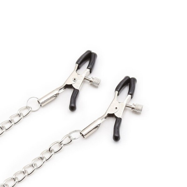 OHMAMA FETISH - ANILLO MORDAZA CON CADENAS Y CLIPS DE TELENOL OHM