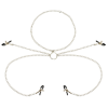 OHMAMA FETISH 4 PINCES À TÉTONS AVEC COLLIER CHAÎNE OHMAMA FETISH