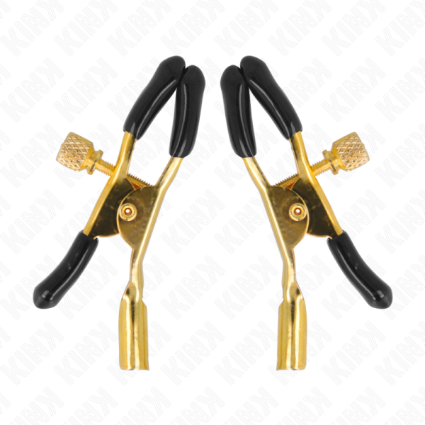 KINK - CLIPS PARA TELÉFONO ORO 6 CM AGARRE PARA PEZONES KINK