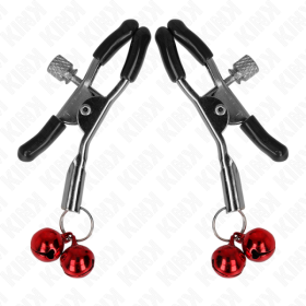 KINK - PINCE À METON DOUBLE CLOCHE ROUGE 6 CM KINK NIPPLE GRIP