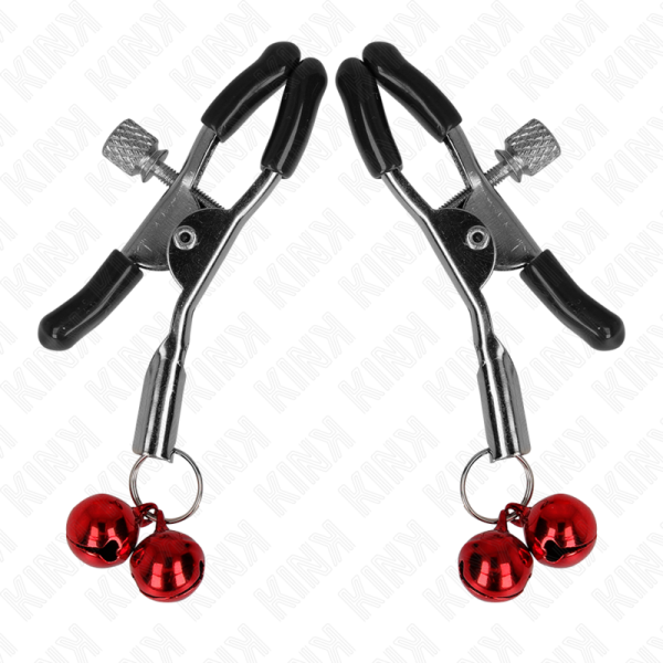 KINK - PINCE À METON DOUBLE CLOCHE ROUGE 6 CM KINK NIPPLE GRIP