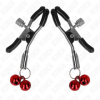 KINK - PINCE À METON DOUBLE CLOCHE ROUGE 6 CM KINK NIPPLE GRIP