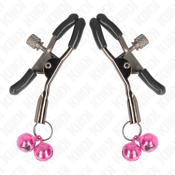 KINK - PINCE À METON DOUBLE CLOCHE ROSE 6 CM KINK NIPPLE GRIP