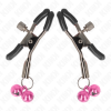 KINK - PINCE À METON DOUBLE CLOCHE ROSE 6 CM KINK NIPPLE GRIP