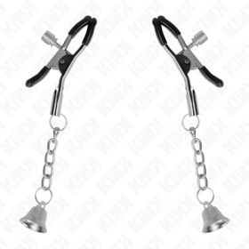 KINK - PINCES À TÉLÉTON PENDENTIF CLOCHE ARGENT 6 CM KINK NIPPLE GRIP