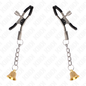 KINK - PINCES À TÉLÉMON PENDENTIF CLOCHE OR 6 CM KINK NIPPLE GRIP