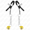 KINK - PINCES À METON PENDENTIF JINGLE BELL OR 6 CM KINK NIPPLE GRIP