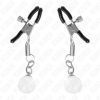 KINK - PINCES À METON BILLES DE VERRE ARGENT 6 CM KINK NIPPLE GRIP