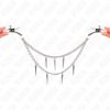 KINK - ALICATES METALIZADORES CON CADENAS CON PUNTAS 30 CM AGARRE