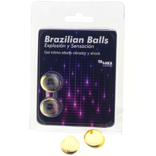 Taloka - 2 Balles Brésiliennes Vibrant & Effet DE Choc GEL Exc...