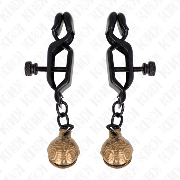 KINK - PINCES À METELONS STYLE CLOCHE NOIR 7 CM KINK NIPPLE GRIP