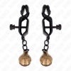KINK - PINCES À METELONS STYLE CLOCHE NOIR 7 CM KINK NIPPLE GRIP