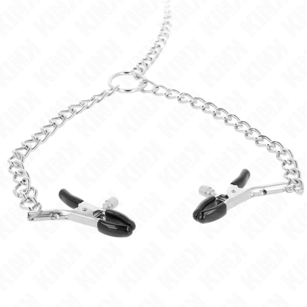 KINK - 4 PINCES À METON CHAÎNE 32 CM AVEC PETITES CHAÎNES 14 CM KINK NIPPLE GRIP