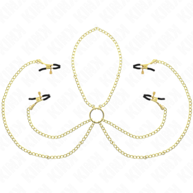 KINK - 4 ABRAZADERAS PARA PEZONES Y CLITO AJUSTABLES AGARRE PARA 