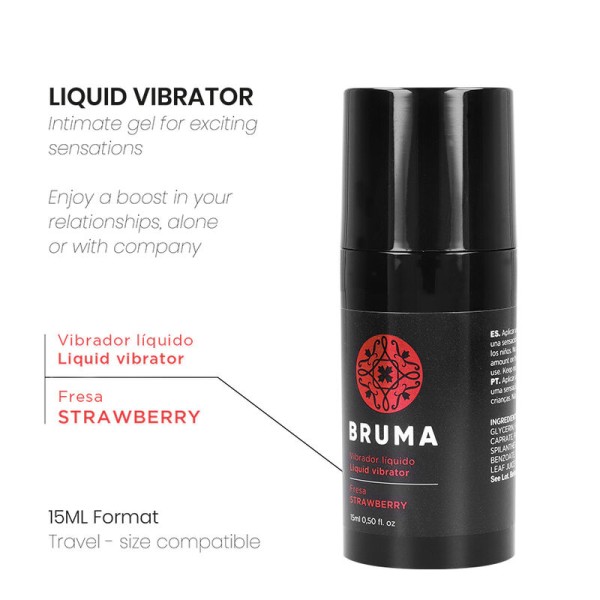 Bruma - Vibrateur Liquide Ultra Glissant Fraise 15 ML