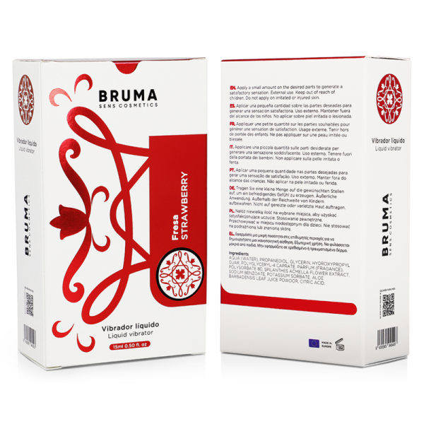 Bruma - Vibrateur Liquide Ultra Glissant Fraise 15 ML