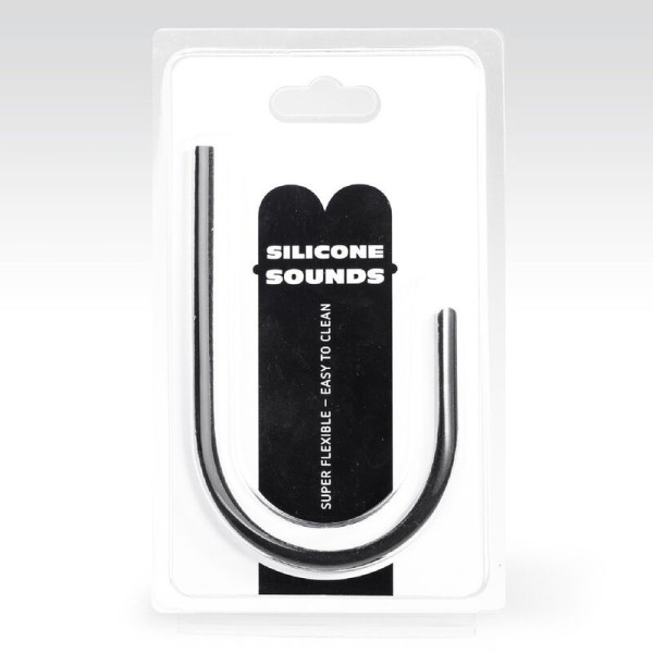 ALL BLACK - SONDE URÉTRALE SILICONE 8MM ALL BLACK