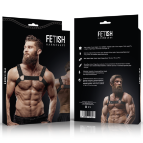 FETISH SUBMISSIVE ATTITUDE - HARNAIS DE SPORT RÉGLABLE EN NÉOPRÈNE POUR HOMMES FETISH SUBMISSIVE ATTITUDE