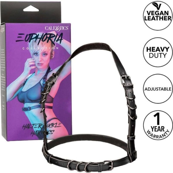 CALEXOTICS - EUPHORIA ARNÉS CON HEBILLA HALTER NEGRO CALEXOTICS -