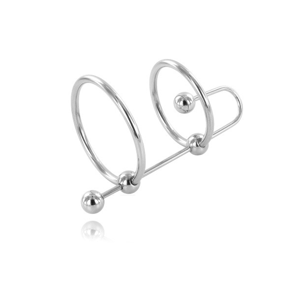 METAL DURO - ANILLO EXTREMO CON TOPE URETRA DURO DE METAL
