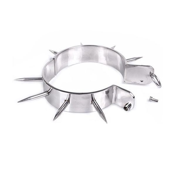 METAL HARD - COLLIER DESCLAVE BDSM AVEC POINTES METAL HARD