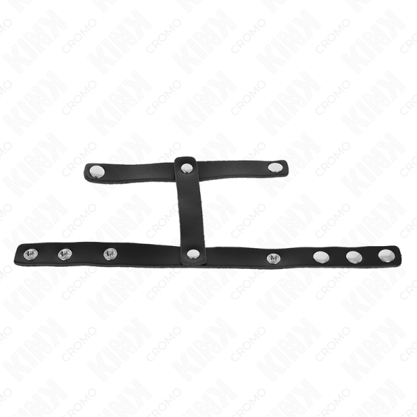 KINK - ANEL DE PÊNIS DE COURO AJUSTÁVEL E ALÇA DIVISORA DE BOLA KINK RING POWER