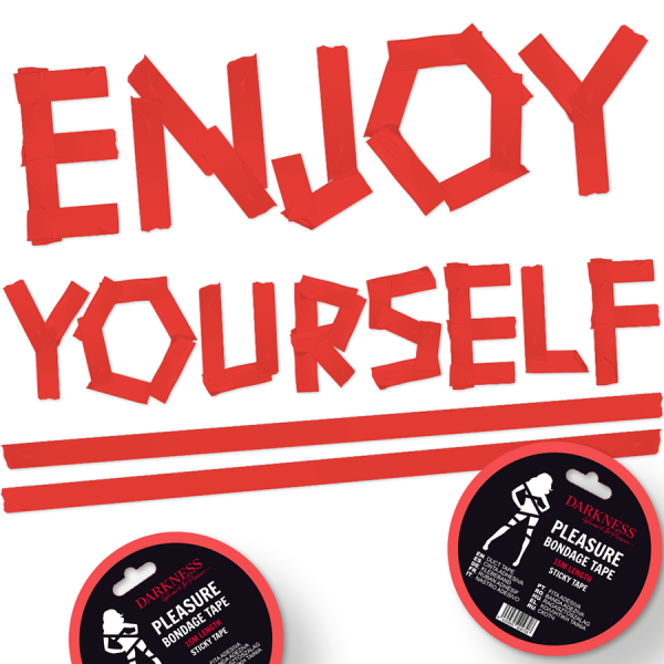 DARKNESS - CINTA ADHESIVA BONDAGE ROJA 15M DARKNESS BONDAGE