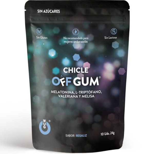 WUG GUM - OFF Valerian, Tryptophan, Lemon Balm AND Melatonin 1...
