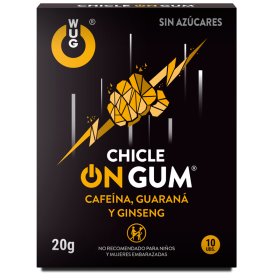 WUG GUM - COM Cafeína, Ginseng E GOMA DE Guaraná 10 Unidades