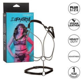 CALEXOTICS - EUPHORIA PREMIUM MULTI-CHAIN ​​HALTER ARNÊS DE GRANDE TAMANHO CALEXOTICS