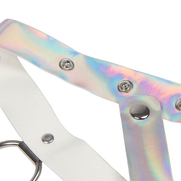 SUBBLIME - 953737 HARNAIS DE POITRINE AVEC ANNEAUX ET CHAÎNES ARGENT TAILLE UNIQUE SUBBLIME FETISH