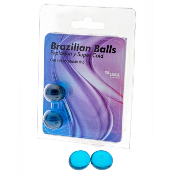 Taloka - 2 Boules Brésiliennes GEL Excitant Effet Froid