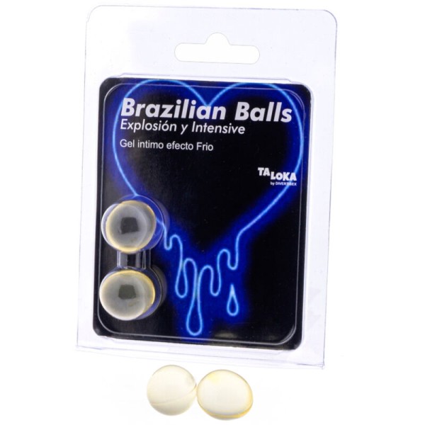 Taloka - 2 Balles Brésiliennes GEL Excitant Effet Froid & Vibr...