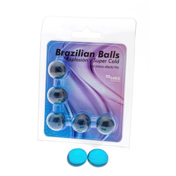 Taloka - 5 Boules Brésiliennes GEL Excitant Effet Froid