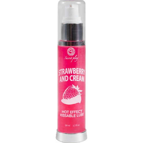 Secretplay - Lubrifiant 2-1 Effet Chaleur Fraise & Crème 50 ML