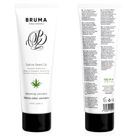 Bruma - Huile DE Graines DE Sativa GEL Glissant Réchauffant Sa...