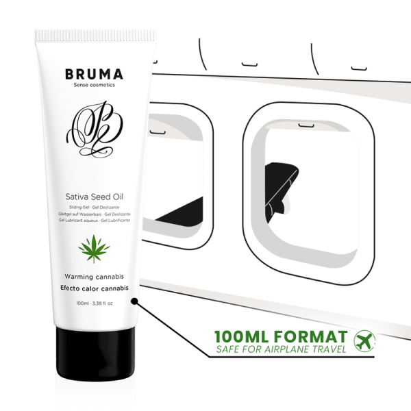 Bruma - Huile DE Graines DE Sativa GEL Glissant Réchauffant Sa...