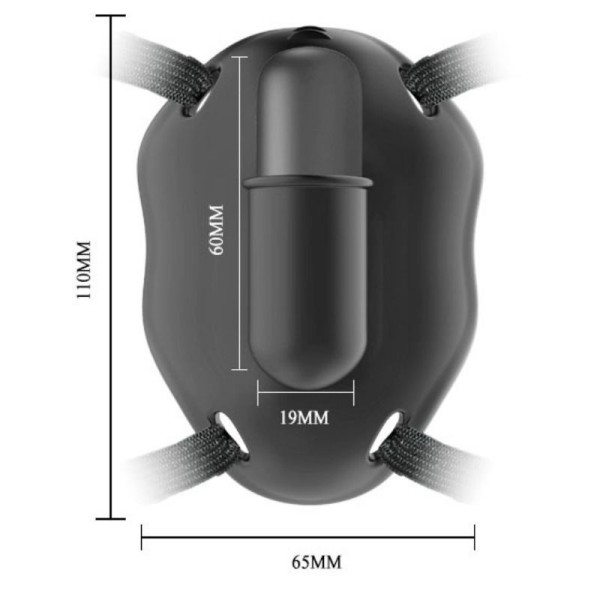 PRETTY LOVE - STRAP ON AVEC BALLE VIBRANTE CARTER PRETTY LOVE