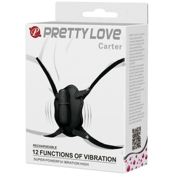 PRETTY LOVE - STRAP ON AVEC BALLE VIBRANTE CARTER PRETTY LOVE
