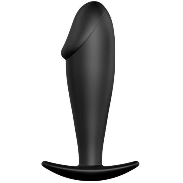 PRETTY LOVE - PLUG ANAL CON FORMA DE PENE DE SILICONA NEGRO PRETT