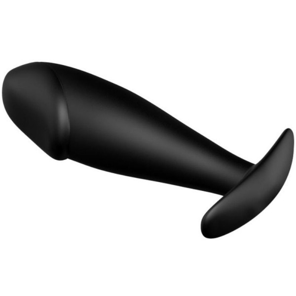 PRETTY LOVE - PLUG ANAL CON FORMA DE PENE DE SILICONA NEGRO PRETT