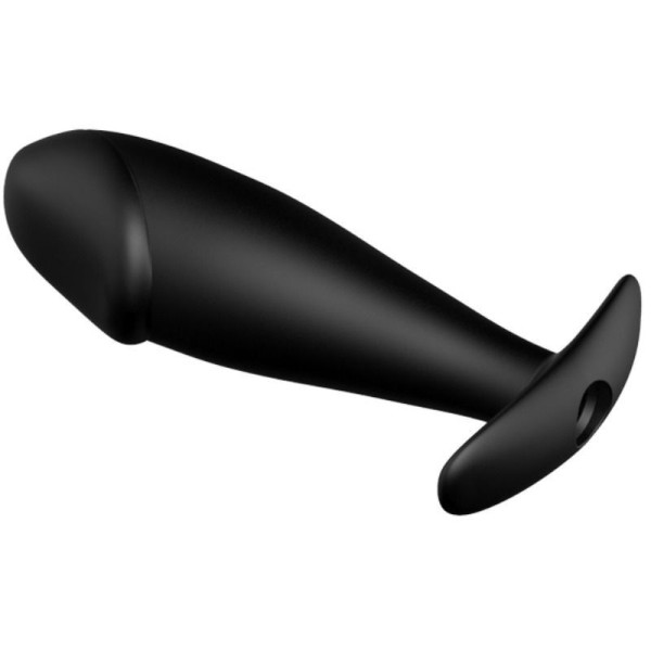 PRETTY LOVE - PLUG ANAL EN SILICONE FORME PÉNIS ET 12 MODES DE VIBRATION NOIR PRETTY LOVE BOTTOM