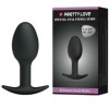 PRETTY LOVE - PLUG ANAL EN SILICONE 6.5 CM NOIR PRETTY LOVE BOTTOM