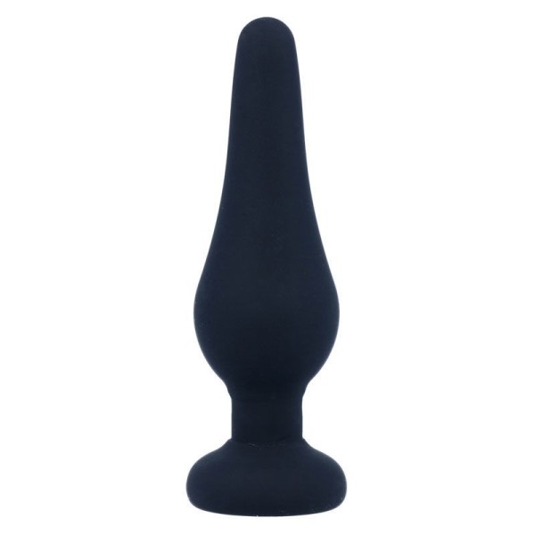 INTENSE - PIPO S PLUG ANAL DE SILICONA NEGRO 9,8 CM JUGUETES ANAL