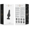 INTENSE - PIPO S PLUG ANAL DE SILICONA NEGRO 9,8 CM JUGUETES ANAL