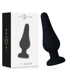 INTENSE - PIPO M PLUG ANAL SILICONA NEGRO 11 CM JUGUETES ANALES I